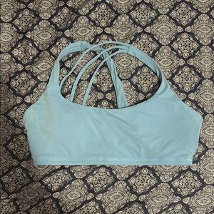 BuffBunny Blue Strappy Sports Bra